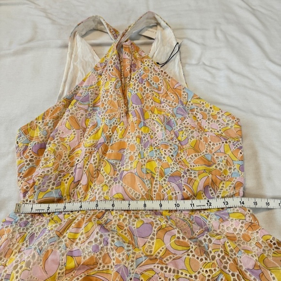 NEW Willa Story Large Mia Dress ~ Sundress Eyelet Halter Colorful Ruffled - Picture 6 of 10